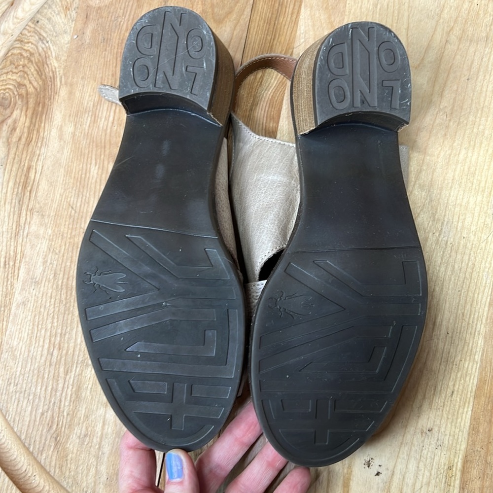 Fly London Silver and Brown Sandals - Picture 6 of 10